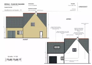 Plan de façade