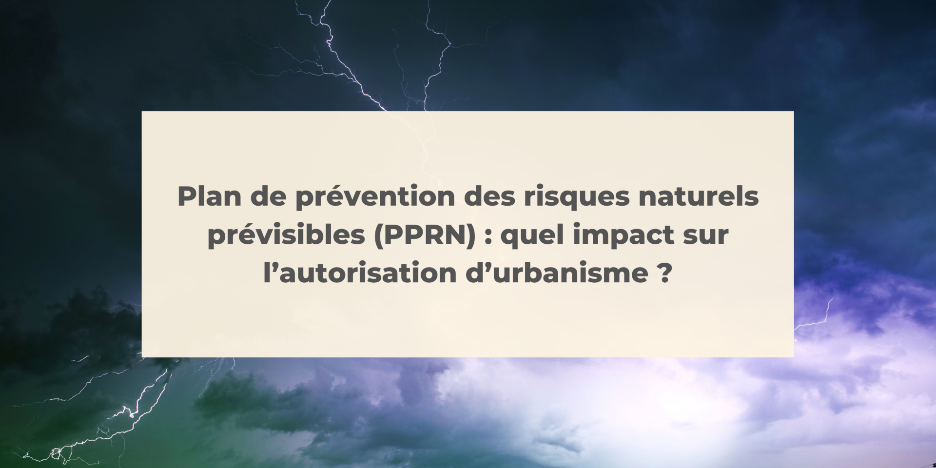 Le Plan De Prevention Des Risques Naturels Urbassist