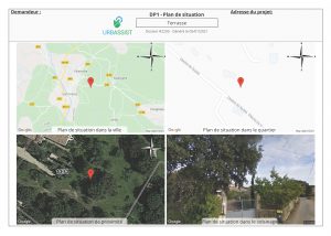 DP1, Plan de situation - déclaration préalable terrasse