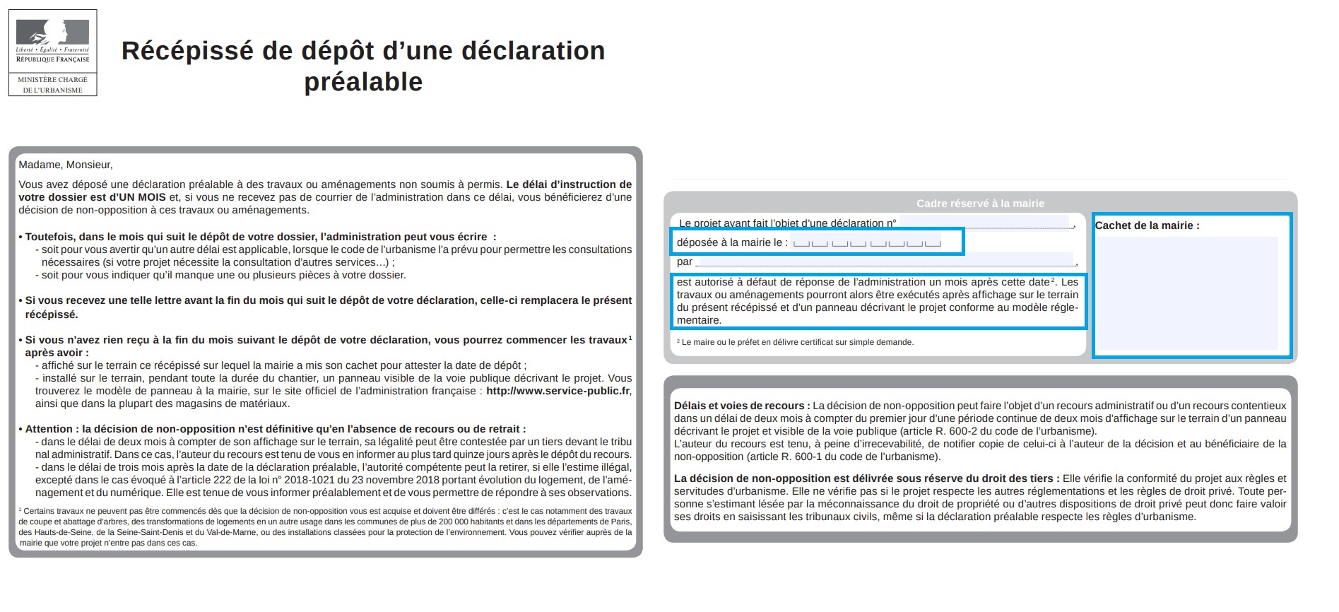 D lai D instruction Des Autorisations D urbanisme Urbassist
