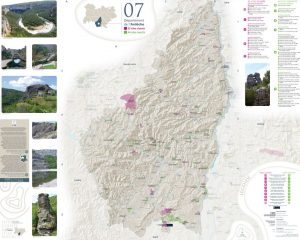 Figure 2. Carte départementale des sites classés et sites inscrits du département de l’Ardèche soumis à l’avis de l’architecte des bâtiments de France.