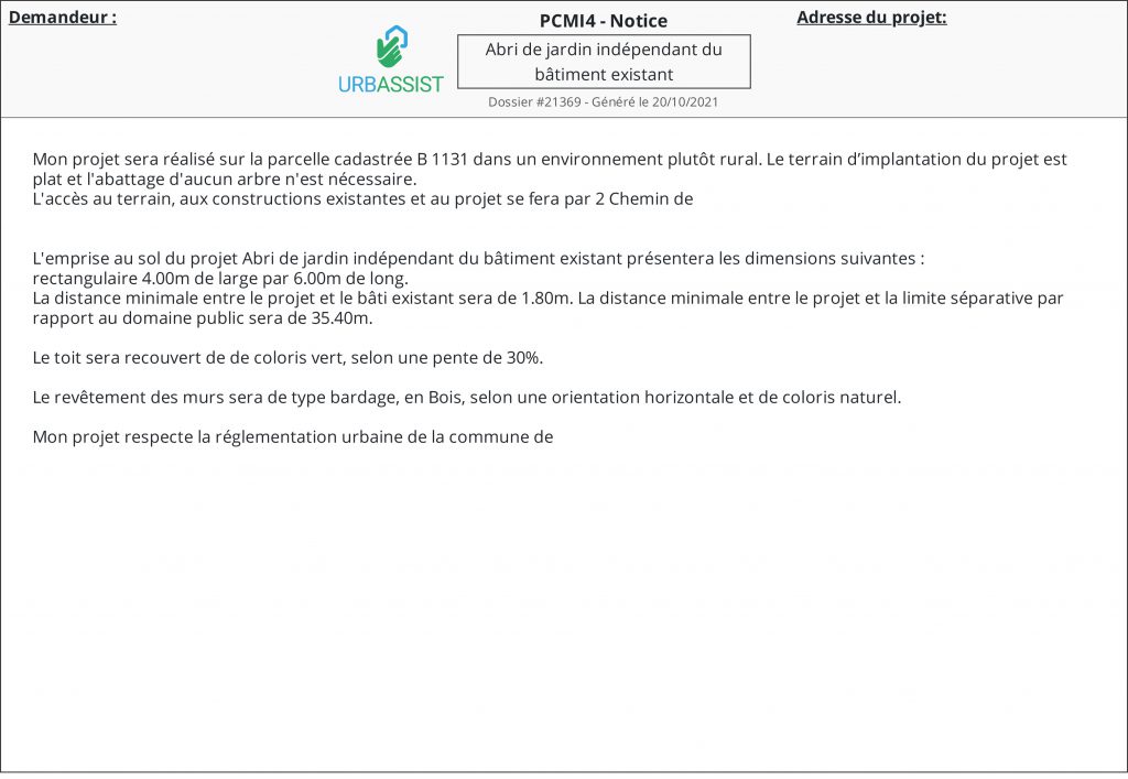 Comprendre un exemple de permis de construire - Urbassist
