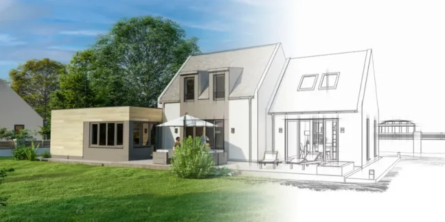 Agrandissement maison sans permis de construire